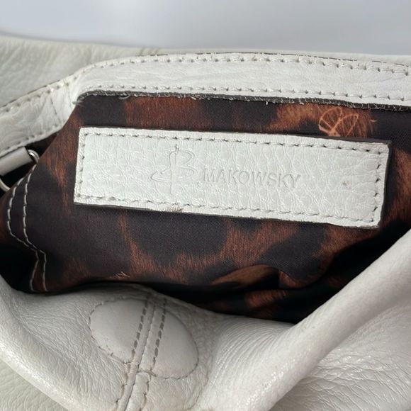 B Makowsky Bag Crossbody|Shoulder Bag Leather Slim Profile Crossbody Bag - Picture 3 of 15